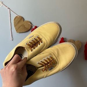 Vans Yellow Sneaker With Leather Laces
